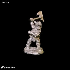 50-0139:  Dwarf Berserker, Swinging Weapon
