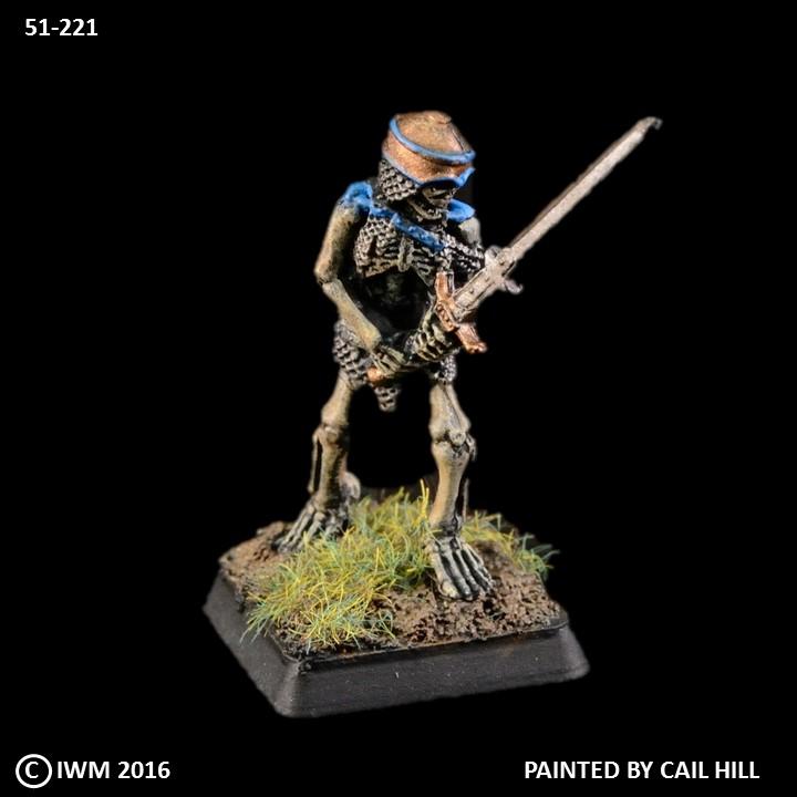 51-0221:  Armored Skeleton with Greatsword at Side