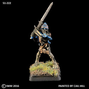51-0222:  Armored Skeleton with Greatsword Ready to Strike