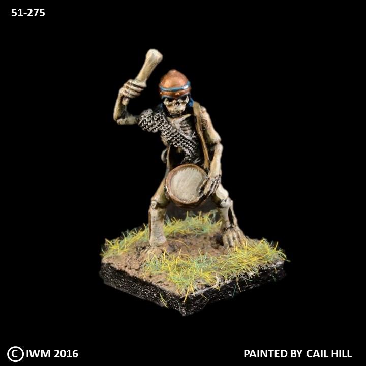 51-0275:  Skeleton Musician with Drum