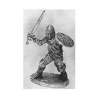 Load image into Gallery viewer, 52-0003: Adventurer with Sword and Round Shield III