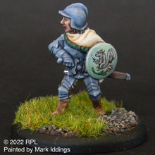 Load image into Gallery viewer, 52-0009: Female Adventurer with Sword and Round Shield II