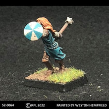 Load image into Gallery viewer, 52-0064: Female Adventurer with Mace, Charging