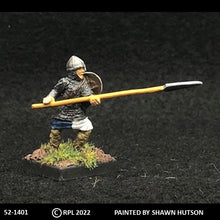 Load image into Gallery viewer, 52-1401: Avalon Men-at-Arms Spearman, in Chainmail, Front Rank