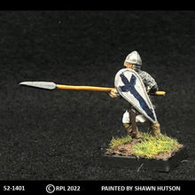 Load image into Gallery viewer, 52-1401: Avalon Men-at-Arms Spearman, in Chainmail, Front Rank