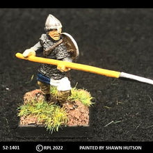 Load image into Gallery viewer, 52-1401: Avalon Men-at-Arms Spearman, in Chainmail, Front Rank