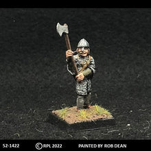 Load image into Gallery viewer, 52-1422: Avalon Men-at-Arms Advancing with Greataxe and Kite Shield, in Chainmail