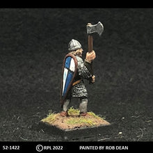 Load image into Gallery viewer, 52-1422: Avalon Men-at-Arms Advancing with Greataxe and Kite Shield, in Chainmail