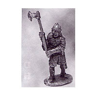 Load image into Gallery viewer, 52-1422: Avalon Men-at-Arms Advancing with Greataxe and Kite Shield, in Chainmail