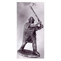 Load image into Gallery viewer, 52-1425: Avalon Men-at-Arms Swinging Great Axe, in Chainmail, with Kite Shield