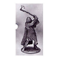 Load image into Gallery viewer, 52-1426: Avalon Men-at-Arms Swinging Great Axe, in Scale Armor and Cape