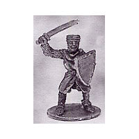 Load image into Gallery viewer, 52-1442: Avalon Men-at-Arms with Sword Overhead, with Heater Shield