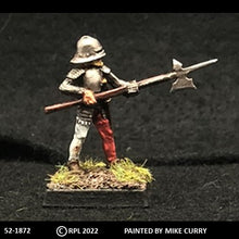 Load image into Gallery viewer, 52-1872: Mercenary Halberdier, Armored, with Sallet