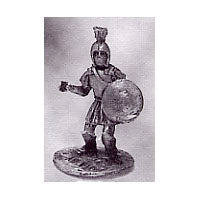 Load image into Gallery viewer, 52-2004: Hoplite, Plumed Helmet, Weapon at Side