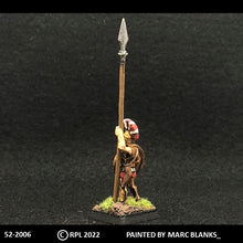 Load image into Gallery viewer, 52-2006: Hoplite, Plumed Helmet, Left Arm Raised