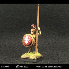 Load image into Gallery viewer, 52-2006: Hoplite, Plumed Helmet, Left Arm Raised