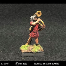 Load image into Gallery viewer, 52-2049: Hoplite Musician with Horn, Wearing Fur