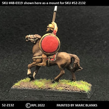 Load image into Gallery viewer, 52-2132:  Hoplite Cavalryman, Phrygian Helmet and Shield [rider only]
