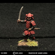 Load image into Gallery viewer, 52-3002: Samuari with Sword Raised, Kabuto