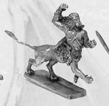 Load image into Gallery viewer, 53-0038: Lion Centaur with Weapon Raised