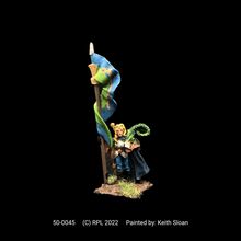 Load image into Gallery viewer, 50-0045: Elf Standard Bearer, Helmet Removed (Chariot Command)