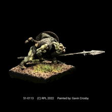 Load image into Gallery viewer, 51-0113:  Orc Warrior with Spear Lowered II
