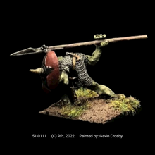 Load image into Gallery viewer, 51-0111: Orc Warrior with Spear Overhead