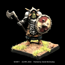 Load image into Gallery viewer, 50-0811:  Armored Ogre with Axe and Shield