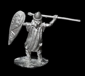 52-1656:  Northman Raider with Spear, Kite Shield Extended