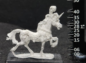 48-0225:  Chariot Horse, Elfin, Left Side Harness Attachment, Spiked Helm