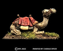 Load image into Gallery viewer, 48-0294:  Saddled Camel (British Saddle), Seated
