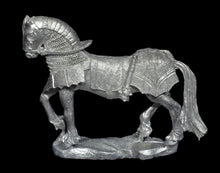 Load image into Gallery viewer, 48-0389:  Horse, Armored, Chainmail Hood, Plate Rear Armor

