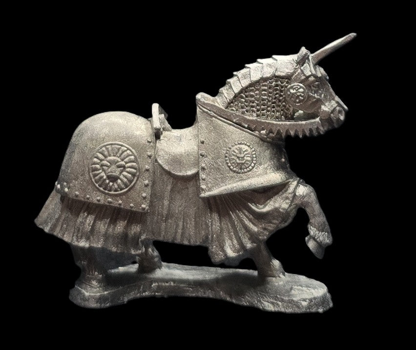48-0494:  Heavy Warhorse - Ornate Plate, Spike, and Caparison