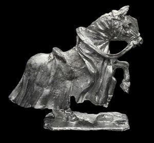 48-0563:  Medium Horse, Caparison, Rearing