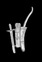 Load image into Gallery viewer, 97-0485:  Chariot Bow, Quiver, Sword in Scabbard
