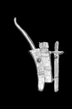 Load image into Gallery viewer, 97-0485:  Chariot Bow, Quiver, Sword in Scabbard
