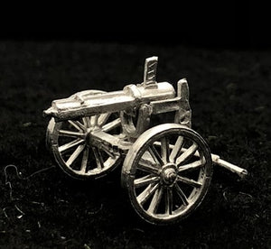 49-5253:  5 Barrel Hotchkiss Revolving Cannon on Towing Cart