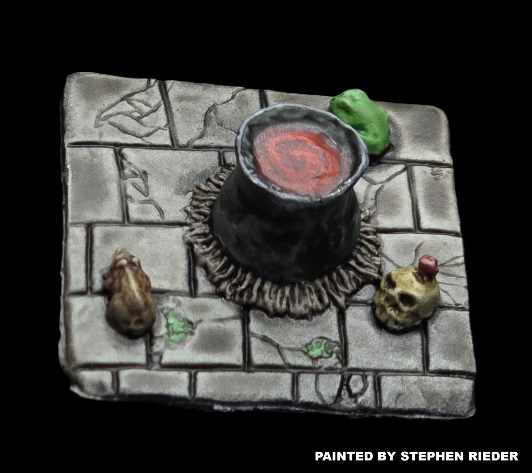 49-9091:  Dungeon Tile with Cauldron