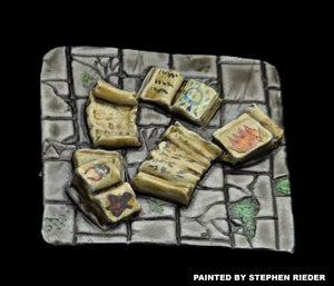 49-9093:  Dungeon Tile with Scrolls