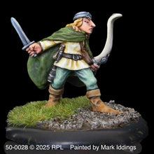 Load image into Gallery viewer, 50-0028:  Elf Ranger, Sword Back, Bow at Side
