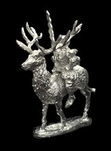 Load image into Gallery viewer, 50-0054/48-0636:  Elf Great Stag Cavalry with Greatsword [rider and mount]
