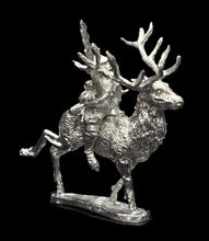 Load image into Gallery viewer, 50-0054/48-0636:  Elf Great Stag Cavalry with Greatsword [rider and mount]
