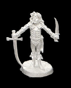 50-0063:  Elf Warlord with Sword and Dagger
