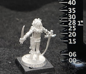 50-0063:  Elf Warlord with Sword and Dagger