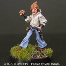 Load image into Gallery viewer, 50-0073:  Elf Thief, Male, Holding Treasure
