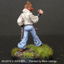 Load image into Gallery viewer, 50-0073:  Elf Thief, Male, Holding Treasure
