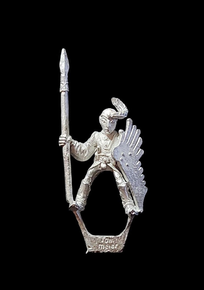 50-0086/48-0507:  Elf Adventurer with Spear, Mounted [rider and mount]