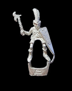 50-0088/48-0506:  Elf Adventurer with Axe, Mounted [rider and mount]