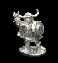 Load image into Gallery viewer, 50-0106:  Dwarf Warrior, Attacking, Horned Helmet
