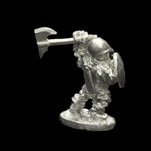 Load image into Gallery viewer, 50-0107:  Dwarf Warrior, Attacking, Smooth Helmet
